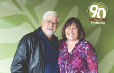 Happy credit union members