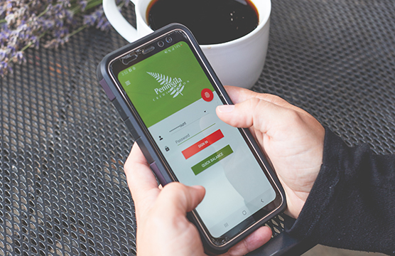 mobile phone with PCU mobile app