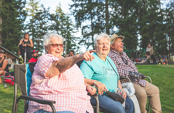 retired people outside