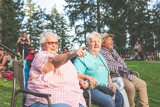 retired people outside