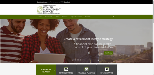 Financial Advising Website Image
