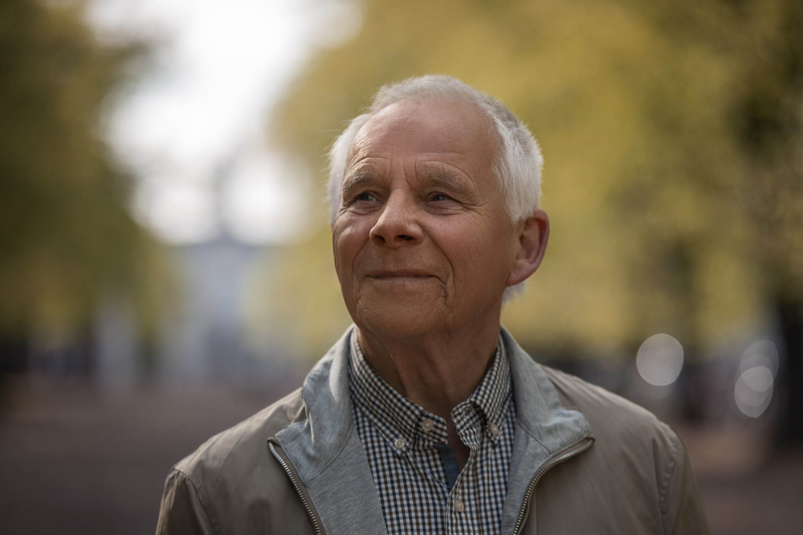 And older man smiling